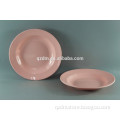 Solid Color Melamine Soup Plate/Pink Melamine Deep Plates